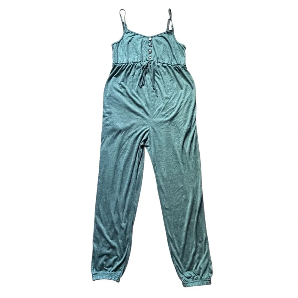 Shein | Olive Green Maternity Jumpsuit - Picture 6 of 9